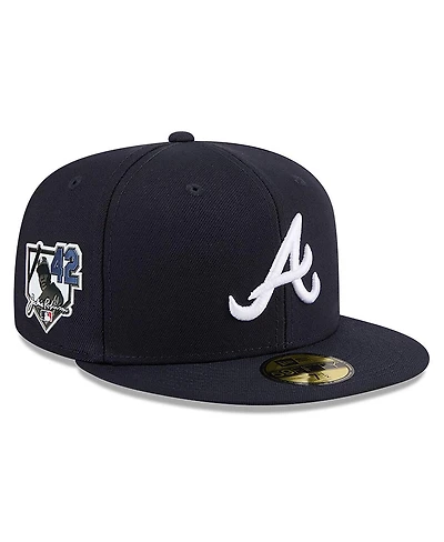 New Era Men's Navy Atlanta Braves 2026 Jackie Robinson Day 59FIFTY Fitted Hat