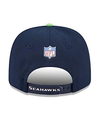New Era Men's College Navy/Neon Green Seattle Seahawks 2026 Nfl Draft 9SEVENTY Adjustable Hat