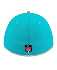 New Era Men's Aqua/Orange Miami Dolphins 2026 Nfl Draft 39THIRTY M-Crown Flex Hat