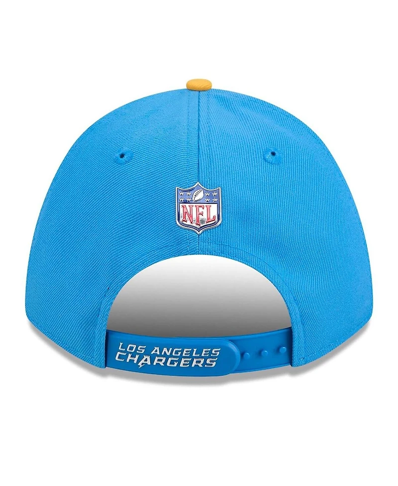 New Era Men's Powder Blue/Gold Los Angeles Chargers 2026 Nfl Draft 9FORTY M-Crown Adjustable Hat