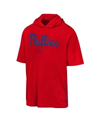 Nike Big Boys and Girls Red Philadelphia Phillies Dri-fit Hooded T-Shirt