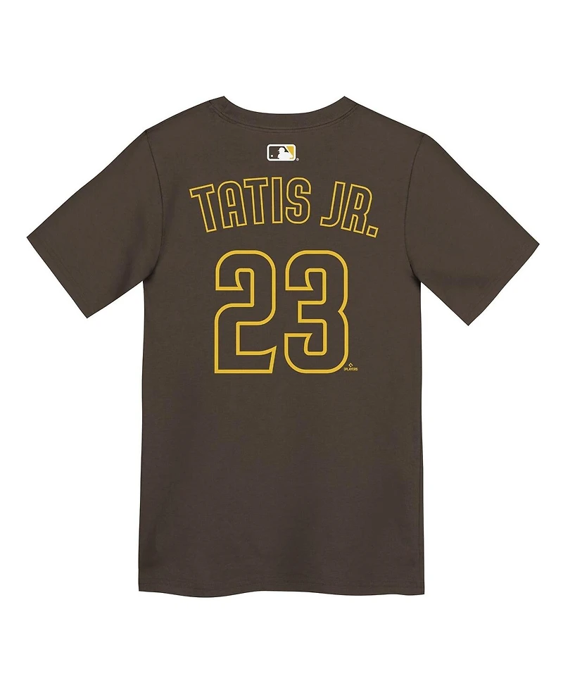 Nike Preschool Fernando Tatis Jr. Brown San Diego Padres Name and Number T-Shirt