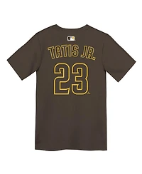 Nike Preschool Fernando Tatis Jr. Brown San Diego Padres Name and Number T-Shirt