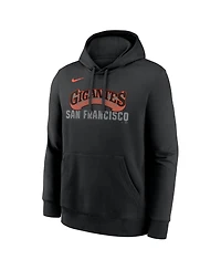 Nike Men's Black San Francisco Giants Alternate Club Fleece Hoodie