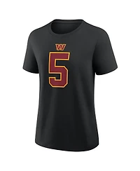 Nike Women's Jayden Daniels Black Washington Commanders Name and Number T-Shirt