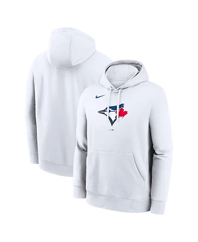 Nike Men's White Toronto Blue Jays Logo Club Hoodie