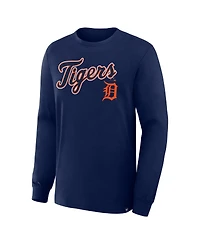 Fanatics Men's Navy Detroit Tigers Lock-Up Legacy Long Sleeve T-Shirt