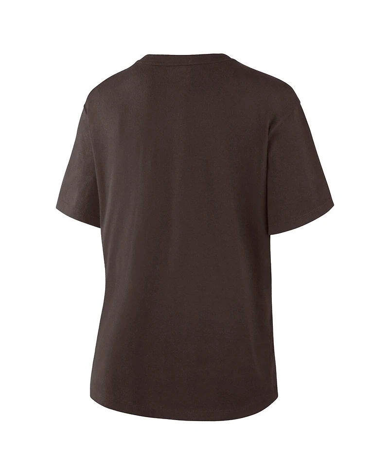 Fanatics Women's Brown San Diego Padres Lockup Legacy T-Shirt