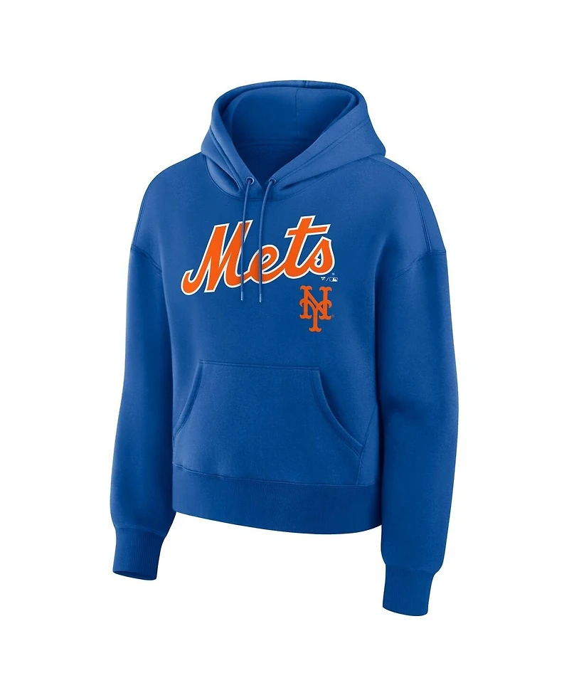 Fanatics Women's Royal New York Mets Lockup Legacy Fleece Hoodie