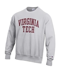 Champion Men's Gray Virginia Tech Hokies Reverse Weave Fleece Sweatshirt