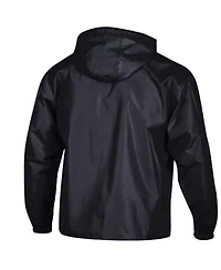 Champion Men's Black Baltimore Ravens Packable Hooded Windbreaker Half-Zip Jacket