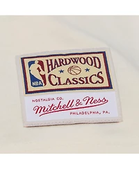 Mitchell & Ness Men's Cream Philadelphia 76ers Hardwood Classics Chainstitch Premium T-Shirt