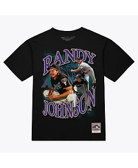 Mitchell & Ness Men's Randy Johnson Black Arizona Diamondbacks Legendary Collage Player T-Shirt