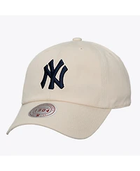 Mitchell & Ness Men's and Women's Cream New York Yankees Off-Season 1904 Strapback Adjustable Hat