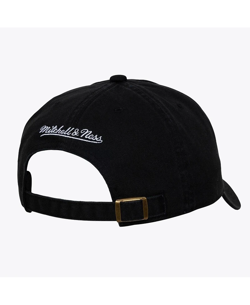 Mitchell & Ness Men's and Women's Black White Los Angeles Dodgers 1904 Strapback Adjustable Hat