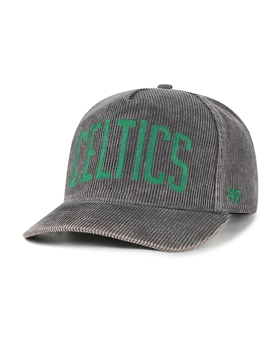 '47 Brand Men's Charcoal Boston Celtics Reclaim Snow Wash Corduroy Adjustable Hitch Hat