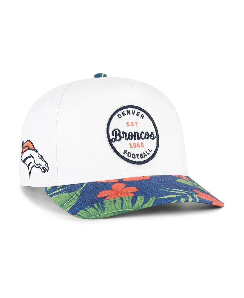 '47 Brand Men's White/Navy Denver Broncos Beach Side Hitch Adjustable Hat