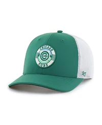'47 Brand Men's Kelly Green/White Chicago Cubs Elevated Greens Adjustable Trucker Hat