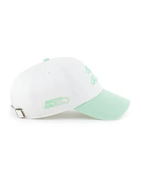 '47 Brand Women's White Seattle Seahawks Gelato Two-Tone Clean Up Adjustable Hat