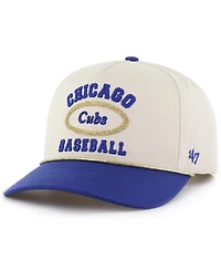 Stoney Clover Lane X '47 Brand Men's Natural/Royal Chicago Cubs Glitter Rope Hitch Adjustable Hat