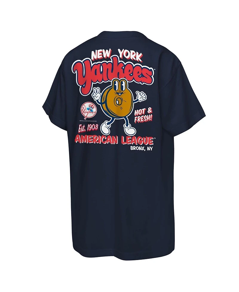 Mitchell & Ness Big Boys and Girls Navy New York Yankees Cooperstown Concession T-Shirt