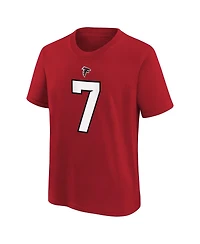 Nike Big Boys and Girls Bijan Robinson Red Atlanta Falcons Name Number T-Shirt