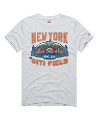 Homage Men's Ash New York Mets Tri-Blend Hyperlocal T-Shirt