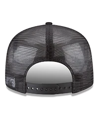 New Era Men's Black Golden State Warriors Core Logo Meshback 9FIFTY Snapback Hat