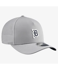 New Era Men's Gray Detroit Tigers Micro Logo 9FORTY M-Crown A-Frame Adjustable Hat