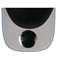 New Era Men's Denim Los Angeles Dodgers A-Frame 9FORTY Adjustable Hat