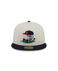 New Era Men's Cream/Navy St. Louis Cardinals Bullpen Cart 59FIFTY Fitted Hat