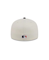 New Era Men's Cream/Black Baltimore Orioles Bullpen Cart 59FIFTY Fitted Hat