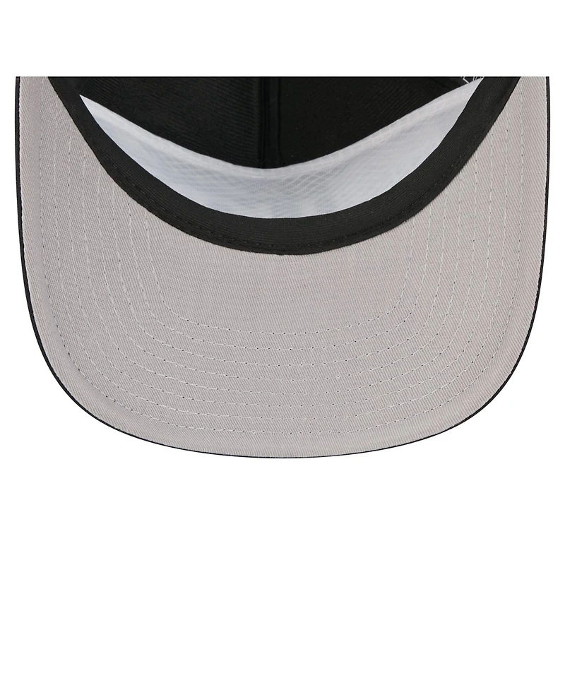 New Era Men's Black Detroit Lions Throwback Foam 19TWENTY Adjustable Hat