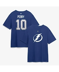 Fanatics Men's Corey Perry Blue Tampa Bay Lightning Authentic Stack Name and Number T-Shirt