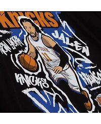 Mitchell & Ness Men's Jalen Brunson Black New York Knicks Chalked Up T-Shirt