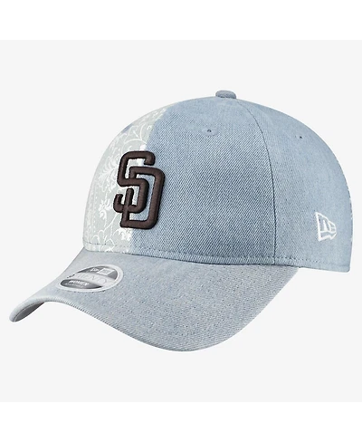 New Era Women's San Diego Padres Denim Patchwork 9TWENTY Adjustable Hat