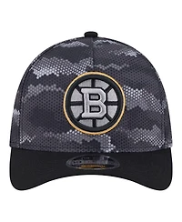 New Era Men's Black Boston Bruins Zero Dark 39THIRTY Flex Hat