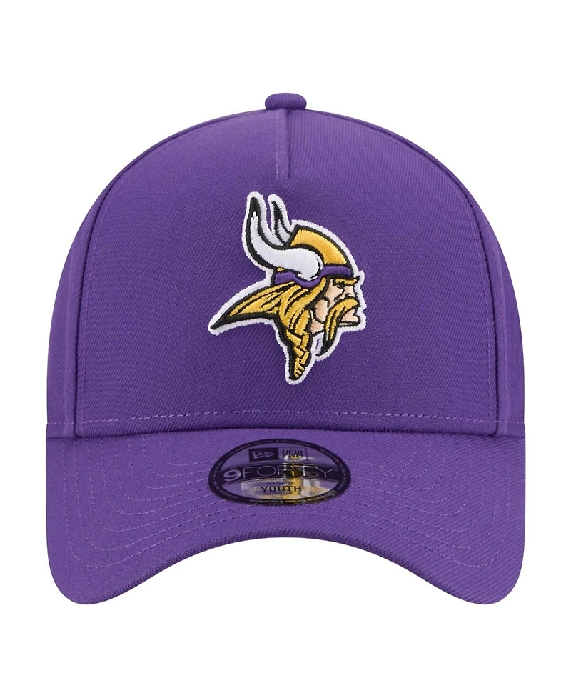 New Era Big Boys and Girls Purple Minnesota Vikings 9FORTY A-Frame Adjustable Hat