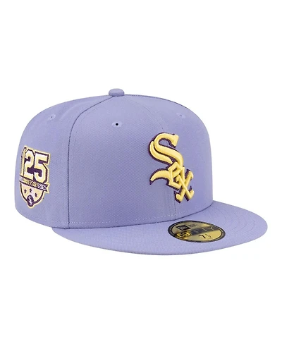 New Era Men's Light Purple Chicago White Sox Lavender Bloom 59FIFTY Fitted Hat