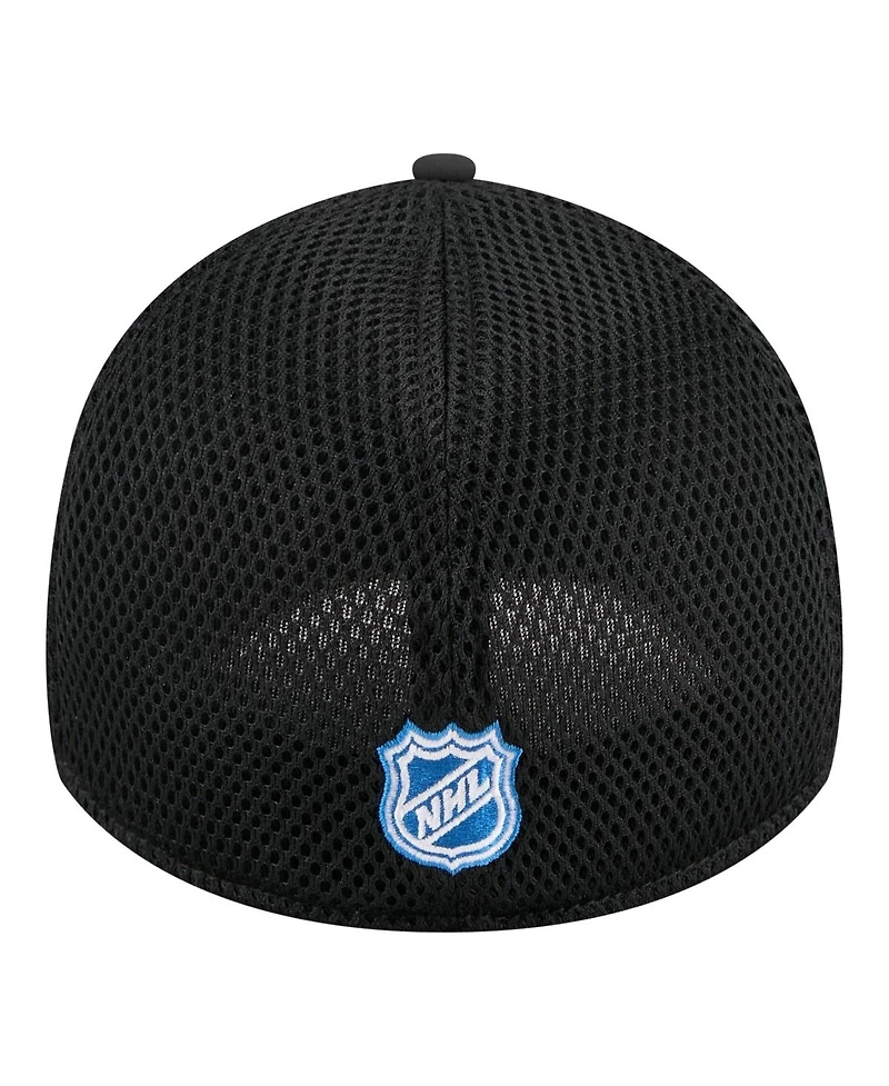 New Era Men's Black St. Louis Blues Logo 39THIRTY Flex Hat