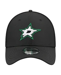 New Era Men's Black Dallas Stars Logo 39THIRTY Flex Hat