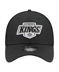 New Era Men's Black Los Angeles Kings Logo 39THIRTY Flex Hat