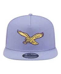 New Era Men's Lavender Philadelphia Eagles Bloom A-Frame 9FIFTY Snapback Hat