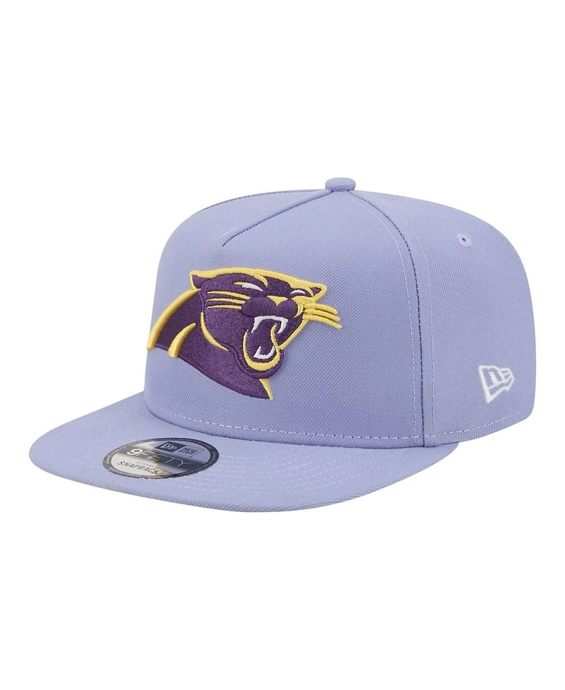 New Era Men's Lavender Carolina Panthers Bloom A-Frame 9FIFTY Snapback Hat