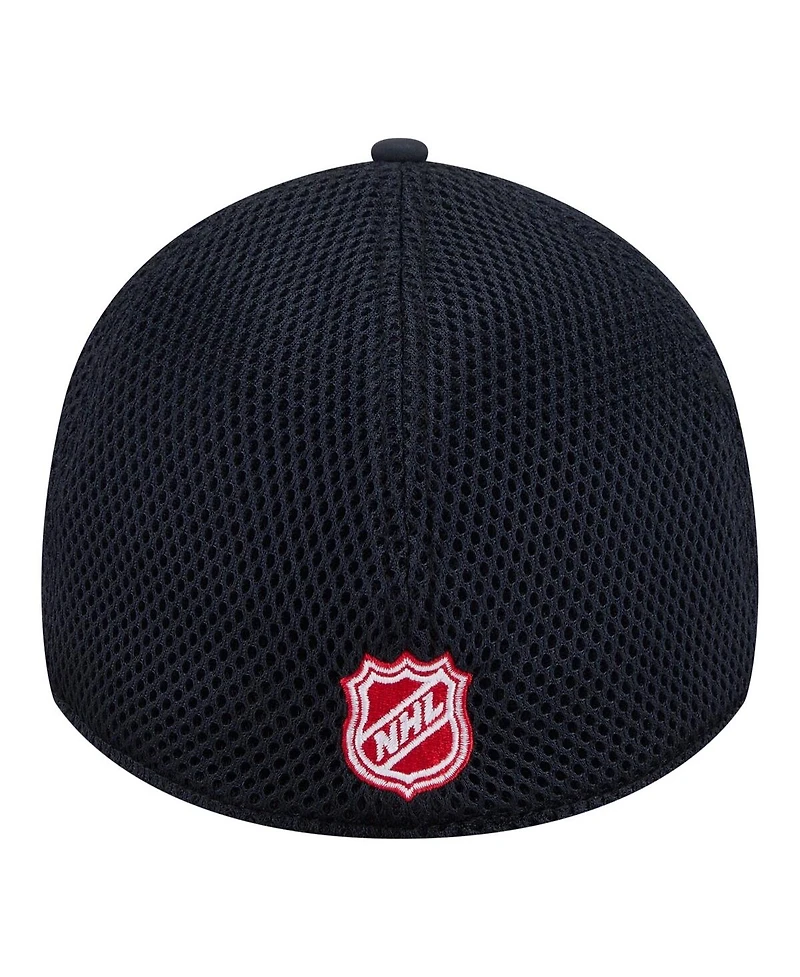 New Era Men's Navy Montreal Canadiens Logo 39THIRTY Flex Hat