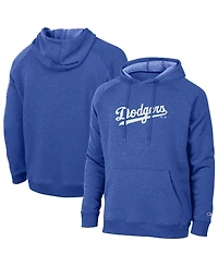 Champion Men's Royal Los Angeles Dodgers Triumph Tri-Blend Raglan Hoodie