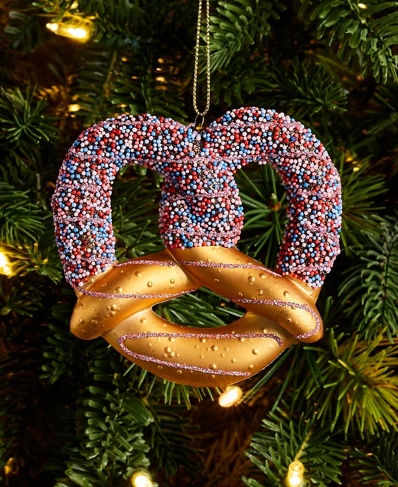 Holiday Lane Sweet Tooth Chocolate Covered Pretzel Ornament, Exclusively at Macy's