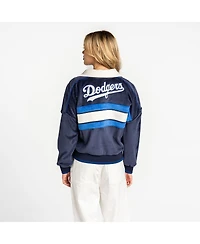 The Wild Collective Women's Royal Los Angeles Dodgers Velvet Cord Full-Zip Jacket