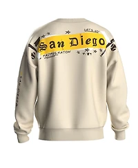 Fanatics Women's Beige San Diego Padres Graffiti Fleece Sweatshirt