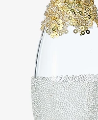 Holiday Lane Gilded Glamour Glass Frosted Finial Ornament, Macy's Exclusive
